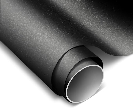 ColorFusion PPF by VViViD, Matte Stealth Metallic Black Dry Apply PPF Vinyl Car Wrap Roll 6ft x 5ft