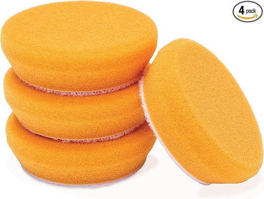 Griot's Garage 2" BOSS Correcting Foam Pads for Car Polishing, Buffing, Detailing and Light to Moderate Auto Paint Correction, Durable, Machine-Washable, Pack of 4