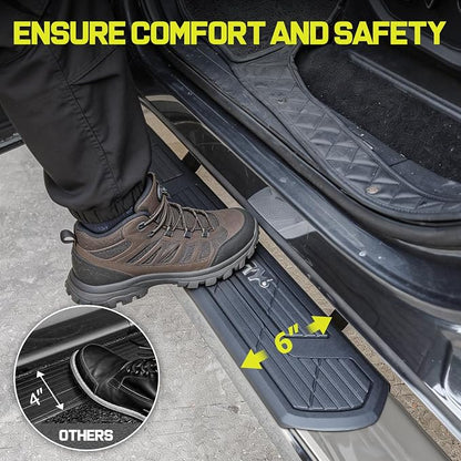 BINARY STAR 6 Inch Running Boards Compatible with 2009-2018 Dodge Ram 1500 Crew Cab(Incl. 2019-2024 Classic), 2010-2026 Ram 2500 3500, High Light Stainless Steel Step Bars Nerf Bars Steps.