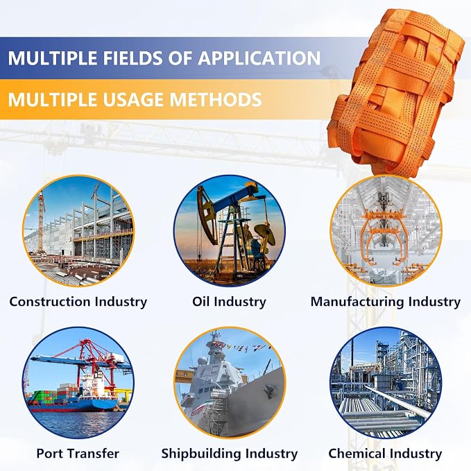 4.93' x 4.93'ft Cargo Lifting Nets, Safety Lifting Net Straps, Flat Nylon Sling Hoisting Net, Loading and Unloading Heavy Objects for Construction Rigging Moving Towing Hoisting Work Gear