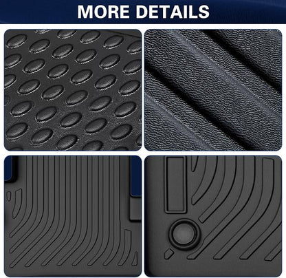 All Weather Floor Mats for 2021-2023 Toyota Sienna, Floor Mats Fits 1st & 2nd & Row, 3D Anti-Slip Waterproof TPE Rubber Protector Car Mats Full Set Liners