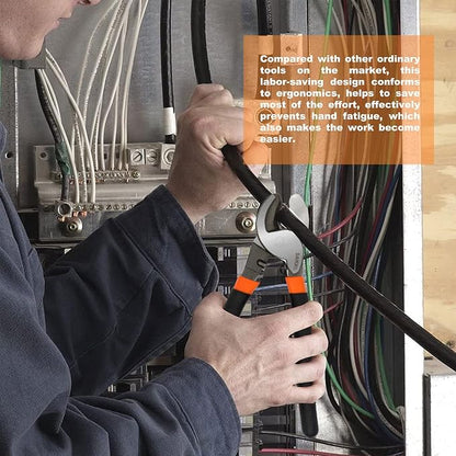 Sanuke Battery Cable Lug Crimping Tool with Heavy Duty Cable Wire Cutters, Battery Cable Crimper for AWG 8 6 4 2 1/0 Copper Lug Ring Terminals, Aluminum Copper Communication Cables Cutting
