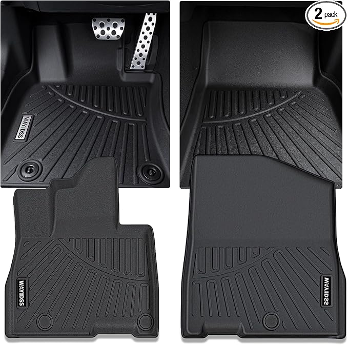 Front Floor Mats for KIA Carnival Gas 2026 2025 2024 2023 2022 (Not Hybrid) TPE All Weather Rubber Liners Waterproof Odorless Anti-Slip Car Front Liners - Fit LX、LXS、EX、SX、SX Prestige for Carnival
