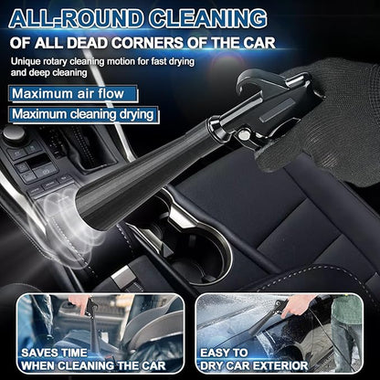 PARAROSE Detailing Car Cleaning Gun Interior Dryer Air Blow Gun, High Pressure Blower Gun, Car Detailing Tools for Quickly Blowing Out Dirt and DustWorking with Air