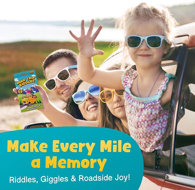 WELL BALANCED 120 Road Trip Riddles - Road Trip Car Game for Kids