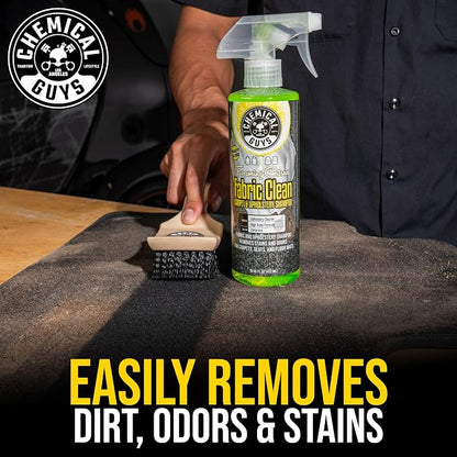 Chemical Guys Foaming Citrus Fabric Clean Carpet & Upholstery Cleaner, Ready to Use, Sprayable (for Carpets, Seats & Floor Mats), Safe for Cars, Home, Office, & More, 2-16 fl oz, Citrus Scent
