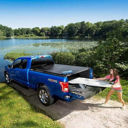 RealTruck TruXedo Lo Pro Soft Roll Up Truck Bed Tonneau Cover | 572001 | Fits 2014-2018, 2019 Limited/Legacy Chevy/GMC Silverado/Sierra 1500, 2015-19 2500/3500HD 6' 7" Bed (78.9")
