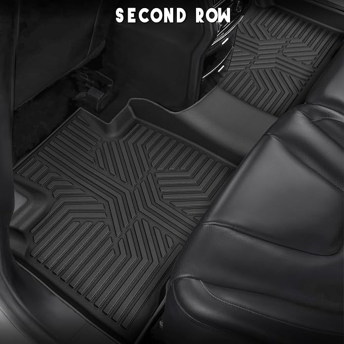 KARPAL Floor Mats for 2015-2024 2025 2026 Ford Edge, Custom Fit TPE All Weather Ford Edge Accessories 1st & 2nd Row Floor Liner & Trunk Mat