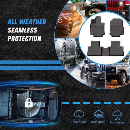 Nilight TPE Floor Mats for Toyota RAV4 2019 2020 2021 2022 2023 2024 2025 2026 All Weather Custom Fit Heavy Duty Floor Liners