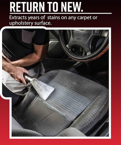 Adam's Polishes Non-Heated Carpet Extractor, Powerful Spot and Upholstery Cleaner, Clear Hand Tool, 15 Foot Hose, Easy Dirt and Spot Removal for Vehicles