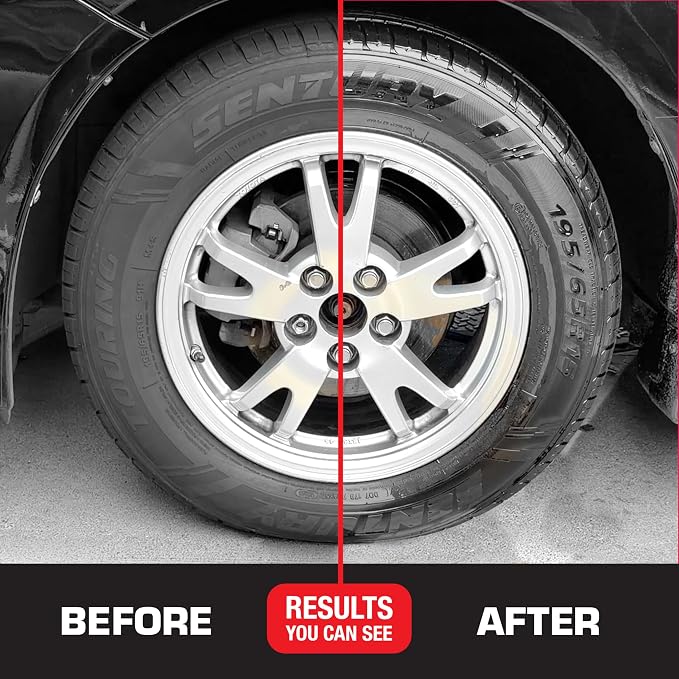 Black Magic 120270 Tire Wet Spray, Weather & Rinse-Resistant Formula that leaves Tires looking Wet, Black & Glossy in One Spray, 14.5 Fl. Oz. (Pack of 2)