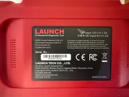 2026 Upgraded LAUNCH OBD2 Scanner CRP123E V2.0 Elite, Diagnostics Tool for Engine, ABS, SRS, AT, with 7 Resets, Oil/Throttle/SAS/BMS/EPB/DPF/ABS Bleeding, Battery Test, FCA SGW, Lifetime Updates