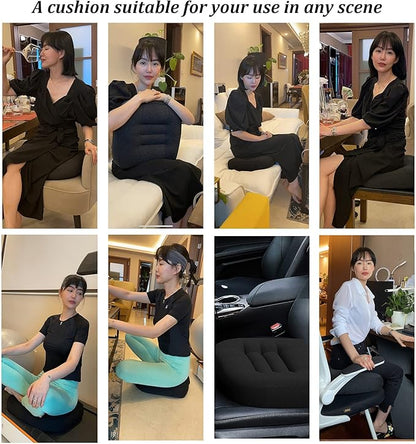 Seat Cushions for Office Chairs, Desk Chair Cushion for Long Sitting, Office Chair Pad Sitting Seat Pillow for Office Chair, Trucks,Car, Home,Wheelchair, Angle Lift Seat Cushion