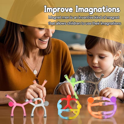 Magnetic Travel Toys for Toddlers Kids, Fidget Toys Airplane Car Travel Activities Essential,Road Trip ‌Sensory Toys Magnet People Men, Toys for 3 4 5 6 7 8 Year Old -10PCS