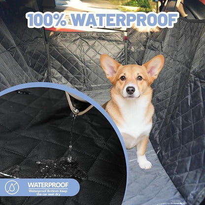 Dog Car Seat Cover for Pets Waterproof Seat Cover Hammock Scratch Proof Nonslip Back Seat Pet Bed Mat for Travel Durable Soft Back Seat Covers for Cars Trucks and SUVs (23.5 x 51 inch)
