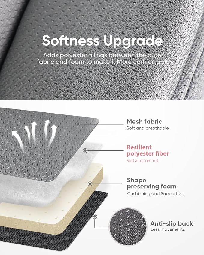 TinlyFinly Infant Insert Compatible with Doona, Graco, Britax, Chicco, Evenflo Car Seat, Adjustable Baby Head Body Support Cushion for Newborn to Toddler, Fits Infant Car Seat and Stroller (Gray)