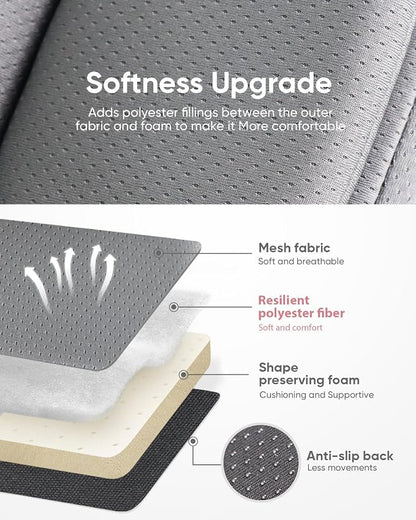 TinlyFinly Infant Insert Compatible with Doona, Graco, Britax, Chicco, Evenflo Car Seat, Adjustable Baby Head Body Support Cushion for Newborn to Toddler, Fits Infant Car Seat and Stroller (Gray)