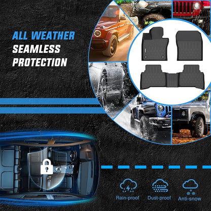 Nilight TPE Floor Mats for Toyota Prius Prime (PHEV) 2023 2024 2025 2026,All Weather Custom Fit Heavy Duty Floor Liners