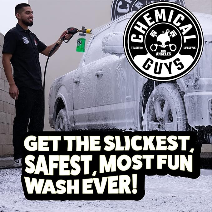 Chemical Guys Big Mouth Max Release Foam Cannon - Foam Cannon for Pressure Washer for Car Wash, Home Cleaning, and Boat Wash with 34 oz Bottle