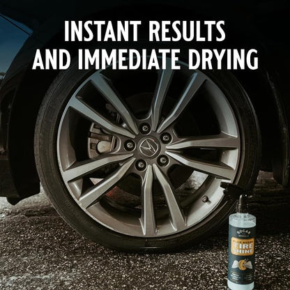 Blue Suede Tire Shine with Protect Shield Formula™ – Tire Dressing for Smooth Medium Shine & UV Protection, No Sling, Petroleum-Free, Dry-to-Touch