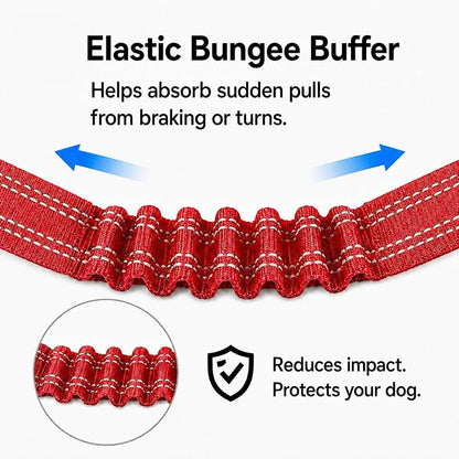 Dog Seat Belt 2Pcs, Retractable Pet Car Harness, Adjustable Dog SeatBelts for Vehicle, Nylon Pet Safety with Elastic Bungee