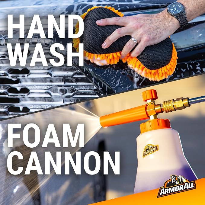 Armor All Car Wash Soap, Powerful Car Cleaner Foam Soap That Lifts Away Dirt, and Preserves Wax, 24 Fl Oz