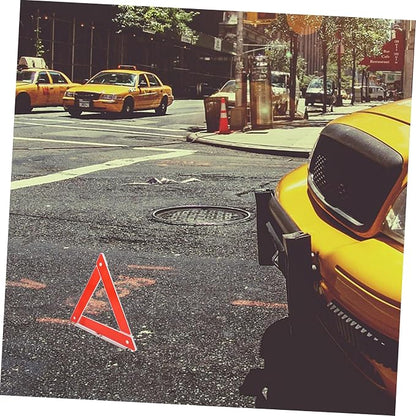 Warning Triangle Kit Reflective Safety Triangle for Vehicles Roadside Use Built to Essential for Car Breakdowns and Traffic Safety