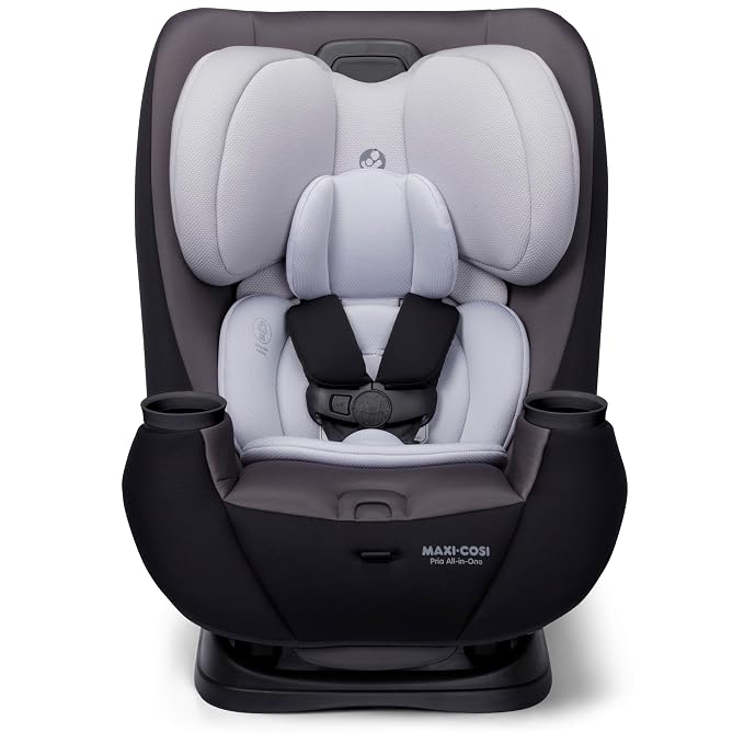 Maxi-Cosi Pria All-in-One Convertible Car Seat, Infant to Toddler Car Seat, Easy-Install Harness, Machine-Washable Cover, 5-100 lbs, Blackened Pearl 2