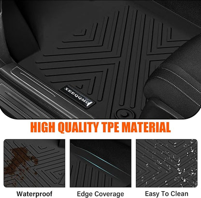 Floor Mats &Trunk Mat for 2018-2024 Chevrolet Equinox/GMC Terrain with Backrest Mat All Weather TPE Rubber Cargo Liner Back Seat Protector for 2024 Chevy Equinox Accessories