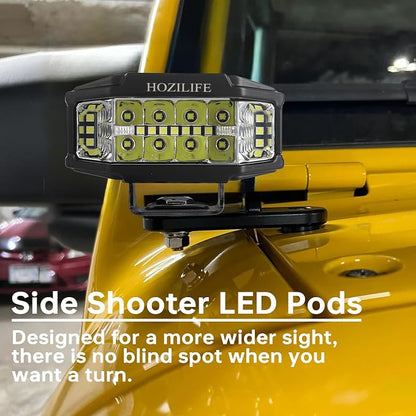 3 Inch LED Pods, 2PCS 40W 12V Flood Spot Ditch Lights Offroad Driving Fog LED Work Light for Truck ATV UTV Motorcycle (HZ1121)