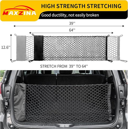Cargo Net Compatible with 2023-2025 2026 Honda Pilot Truck Bed Cargo Net 3.28'×1.05' Double Layer Envelope Style Dense Mesh Trunk Organizer for 2024 Pilot Exterior Accessories
