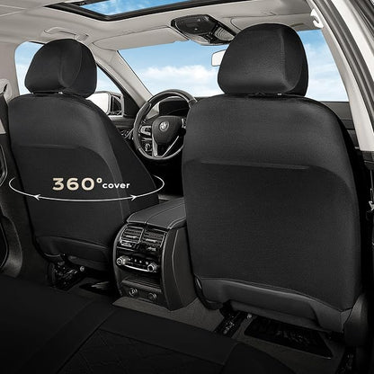 Coverado Car Seat Covers, Seat Covers Full Set, 5 Seats Automotive Seat Cover, Mesh Breathable Seat Protectors, Universal Fit for Most Cars