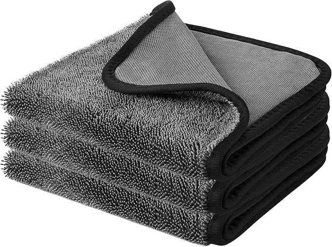 Shiny Wipes Shower Cleaning Cloth,3Pcs Microfiber Car Drying Towel,Car Cleaning Cloth,The Thinywipe for Cleaning. (15.74 * 23.62INCH)