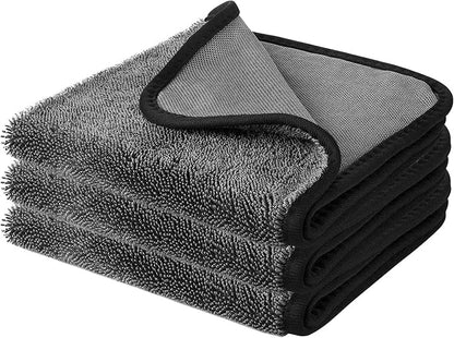 Shiny Wipes Shower Cleaning Cloth,3Pcs Microfiber Car Drying Towel,Car Cleaning Cloth,The Thinywipe for Cleaning. (15.74 * 15.74INCH)