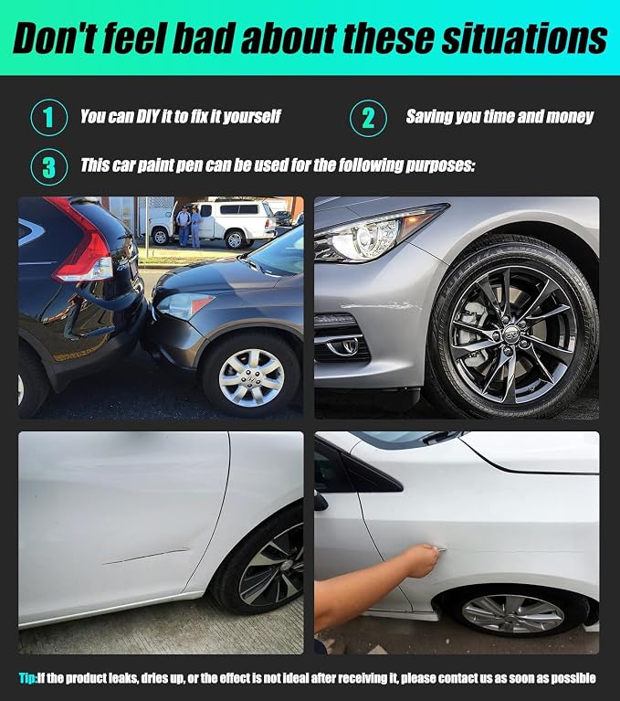 White Car Paint Touch Up Pen,Touch Up Paint for Cars with Varnish Clear Coat Pen 2pcs, Car Scratch Repair, Premium Automotive Scratch Remover for Deep Scratches, Precise Fix Vehicles Scratches Scuff Repair