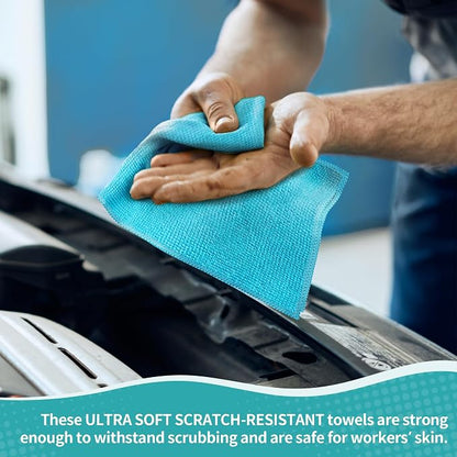 Microfiber Cleaning Cloth, 12 Pack Cleaning Rags, 12" x 12" Microfiber Towel, Lint Free Non-Abrasive Dusting Cloth, Microfiber Towels for Cars Kitchen Garage House Office