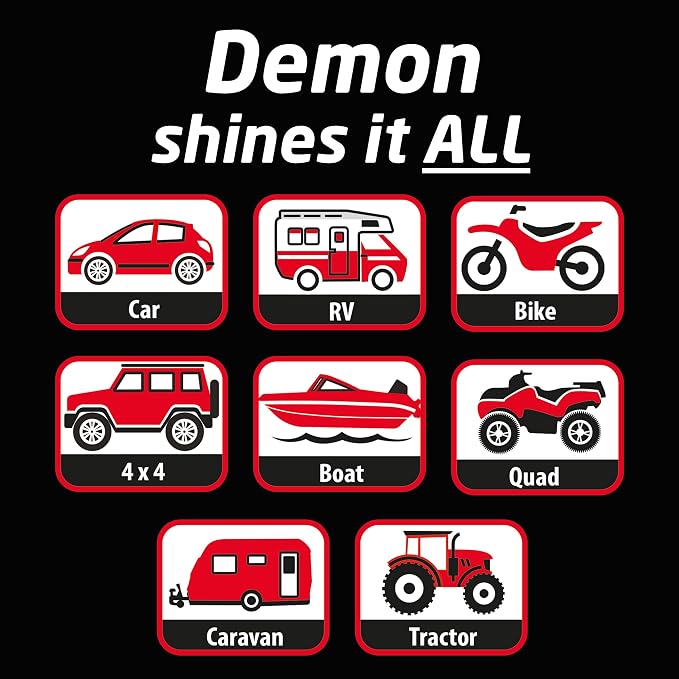 CarPlan Demon Glass 34 fl Oz (1L) - Active Glass Cleaner