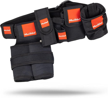 Maxshine Universal Professional Detailing Tool Belt | Durable 600D Oxford with Adjustable Strap & Quick-Release Buckle | 5 Storage Pockets for Hands-Free Car Detailing, Polishing & Auto Care