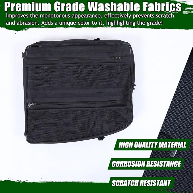 Roof Storage Bags Compatible with Hummer EV Accessories 2022-2026 SUV/SUT Overhead Storage Bag Organizer Cargo with Hardtop Suction Fixing Waterproof Can Foldable Sunshade