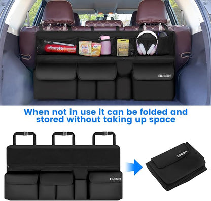 Einesin Car Organizer, Car Organizers and Storage with 9 Pockets, SUV Trunk Organizer for SUV/MPV/Truck, Car Essentials (41 * 20in)