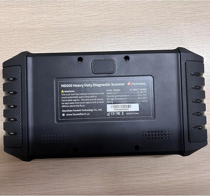 FOXWELL HD500 Heavy Duty Truck Scanner - Diesel Scanner with DPF Regen/Injector Cutoff/Limit Setting, Full System Diesel Diagnostic Scan Tool for Cummins, Detroit, Caterpillar, Paccar & Pickup Trucks