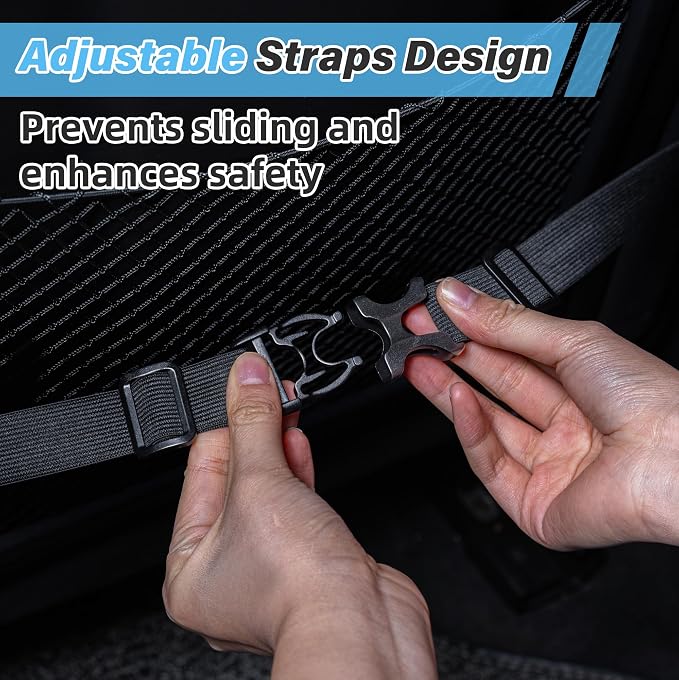 VUSIGN X-Large Seat Cushion for Truck & Car Drivers, Memory Foam Seat Cushion for Long Driving, Sciatica & Tailbone Pain Relief, Ergonomic Back Support Cushion with Non-Slip Bottom & Washable Cover