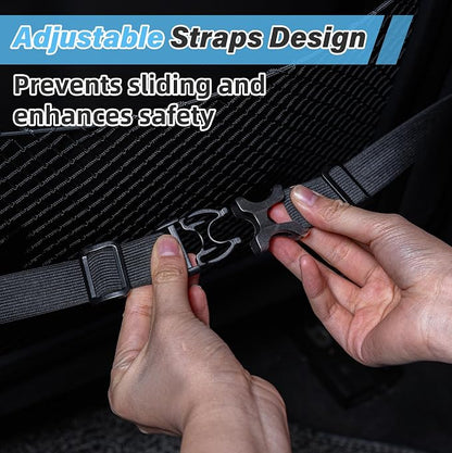 VUSIGN X-Large Seat Cushion for Truck & Car Drivers, Memory Foam Seat Cushion for Long Driving, Sciatica & Tailbone Pain Relief, Ergonomic Back Support Cushion with Non-Slip Bottom & Washable Cover
