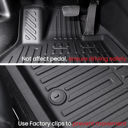Floor Mats Cargo Mat with Backrest Mats for 2020-2025 Kia Telluride 7/8 Passenger Car Mats Accessories, All Weather TPE Protectors Cargo Liner Seat Back Covers(Floor Mats+2-in-1 Cargo Mat)