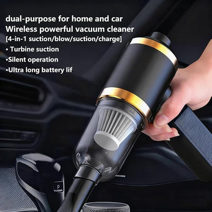 Car Vacuum Portable Cordless,Car Vacuum Cleaner high Power, Home Handheld Vacuum 30Mins with Battery,Portable Vacuum Cordless 5000mAh,Small Vacuum for Car, Home, Pet Cleaning,Office.(Orange)