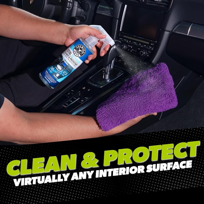 Chemical Guys Car Wash And Interior Detailing Kit With Storage Bag Car Wash Soap, Wheel Cleaner, Interior Spray, Microfiber Towels And Wash Mitt