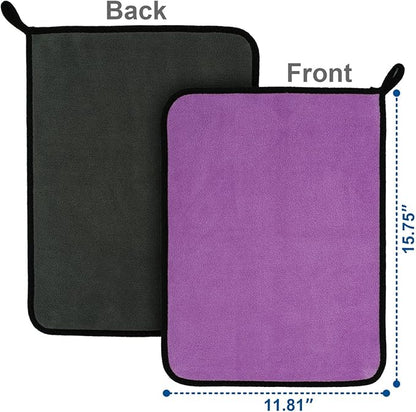 Microfiber Cleaning Cloth for Cars - 8 Pack (15.8"x11.8") Microfiber Towels 500 GSM for Cars Ultra Absorbent & Soft | Multi-Color Lint Free Rags for Car Motor Cleaning Detailing Polishing Drying