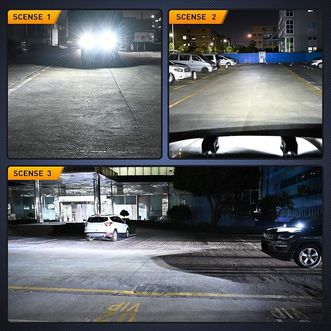 Nilight LED Pods 2Pcs 3 Inch 42W LED Cubes Spot Flood Combo Square Driving Fog Off Road Work Lights for Trucks Pickup Golf Cart SUV ATV UTV 4x4 Van Camper