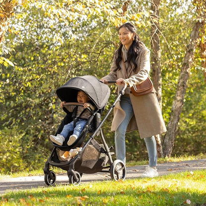 Evenflo Shyft Intuiti Travel System with Revolve180 LiteMax™ NXT Rotating Rear-Facing Lightweight Preemie and Infant Car Seat 3-30 lbs. (Fossil Gray)