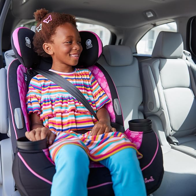 Disney Baby Grow and Go All-in-One Convertible Car Seat, Infant to Toddler Carseat, Minnie Charm 2